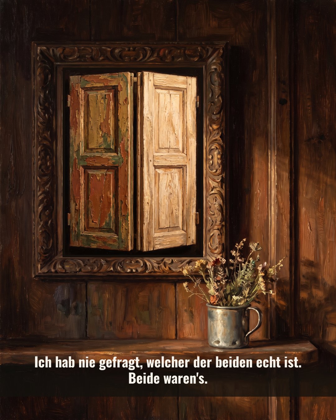 „Ich hab nie gefragt, welcher der beiden echt ist. Beide waren’s.“